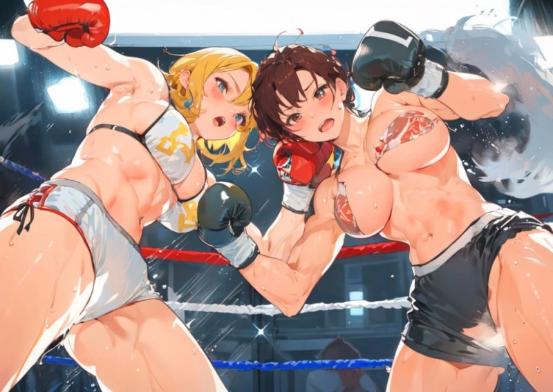 Create meme: anime boxer, anime women's boxing, anime boxing