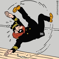 Create meme: The Green Pill cartoon 1974, Captain Haddock tin tin, Captain Haddock