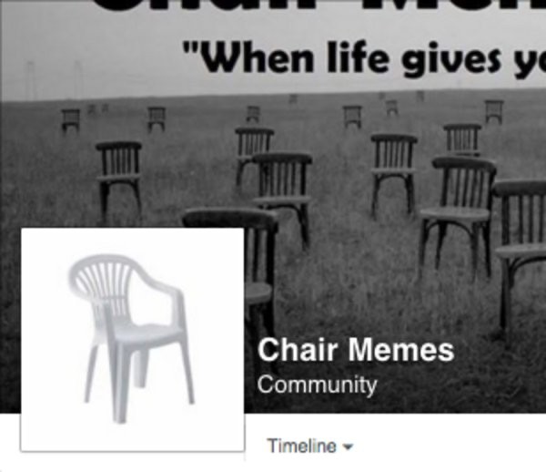 Create meme: chair meme, empty chair, English text