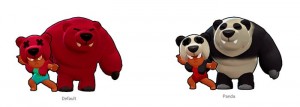 Create meme: bear cartoon, cartoon character, brawl stars nita panda