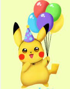 Create meme: birthday card ideas with pikachu, pikachu, pikachu happy birthday