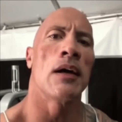 Create meme: Rock Johnson raises an eyebrow, johnson rock meme, johnny sins 