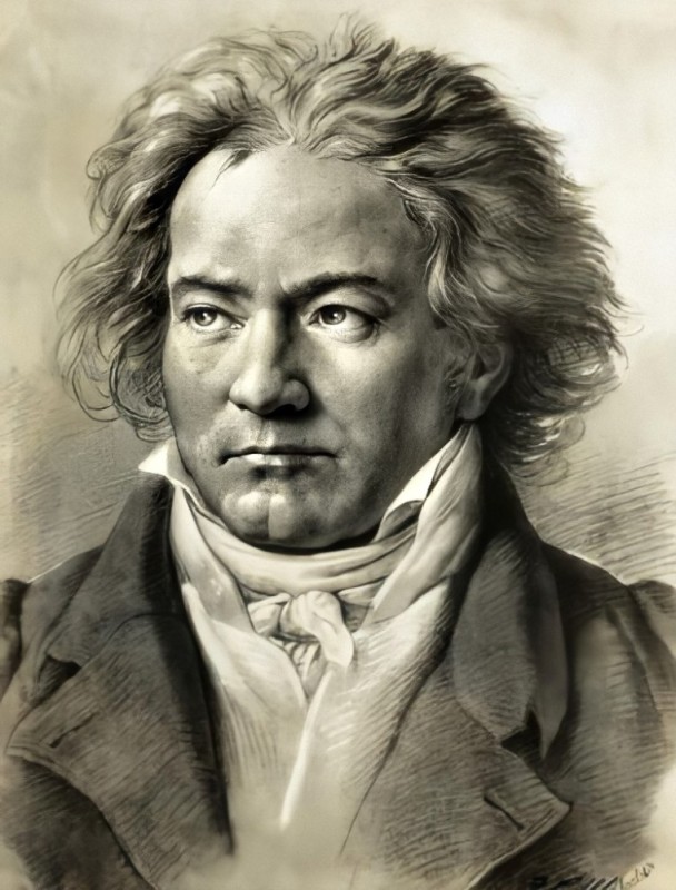 Create meme: Ludwig van Beethoven, portrait of Beethoven, Ludwig van Beethoven portrait