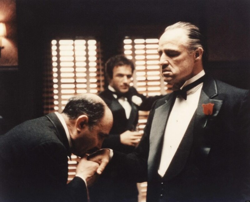Create meme: the godfather kisses the hand, don Corleone kissed his hand, godfather 