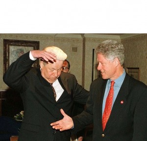 Create meme: bill Clinton and Yeltsin, Clinton and Yeltsin