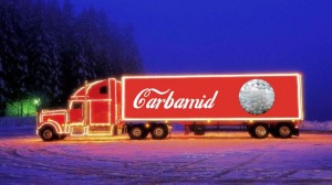 Create meme: the holiday comes to us KB red white, truck Coca-Cola, truck Coca Cola figure