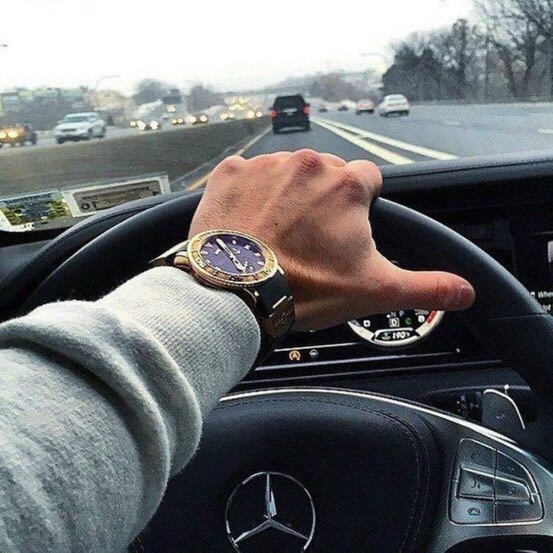 Create meme: men's hands on the steering wheel, driving a Mercedes, hand on the steering wheel BMW