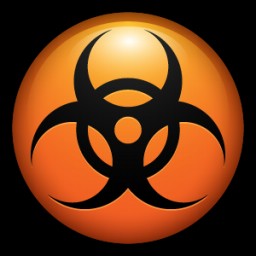 Create meme: icon 128x128, biohazard icon metal, biohazard emblem