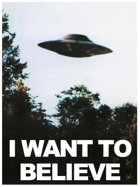 Create meme: i want to, poster i want to believe, i want to believe poster