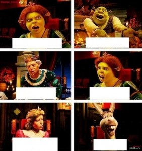 Create meme: meme Shrek Fiona, Shrek Fiona Harold, Shrek