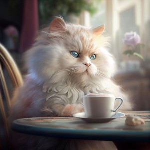Создать мем: белый персидский кот, персидская кошка на телефон, кот пушистый