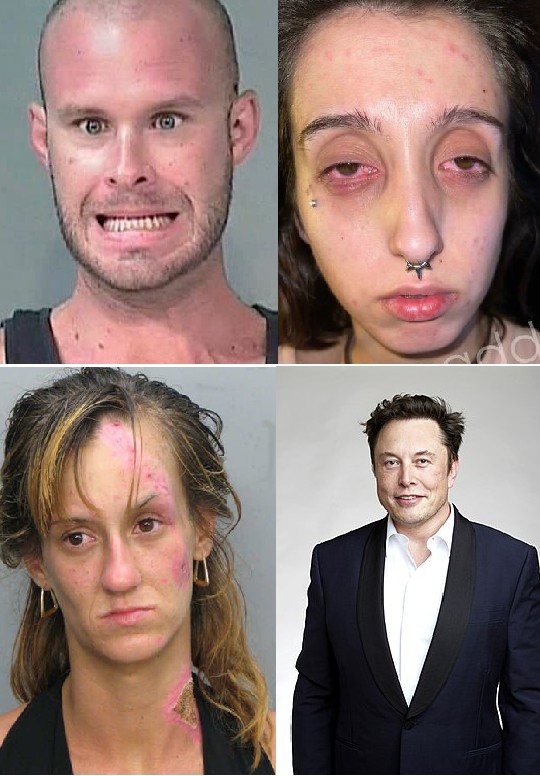 Create meme: the appearance of a drug addict, people's faces after drugs, consequences of drug use