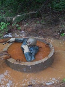 Create meme: full immersion, manhole, pit