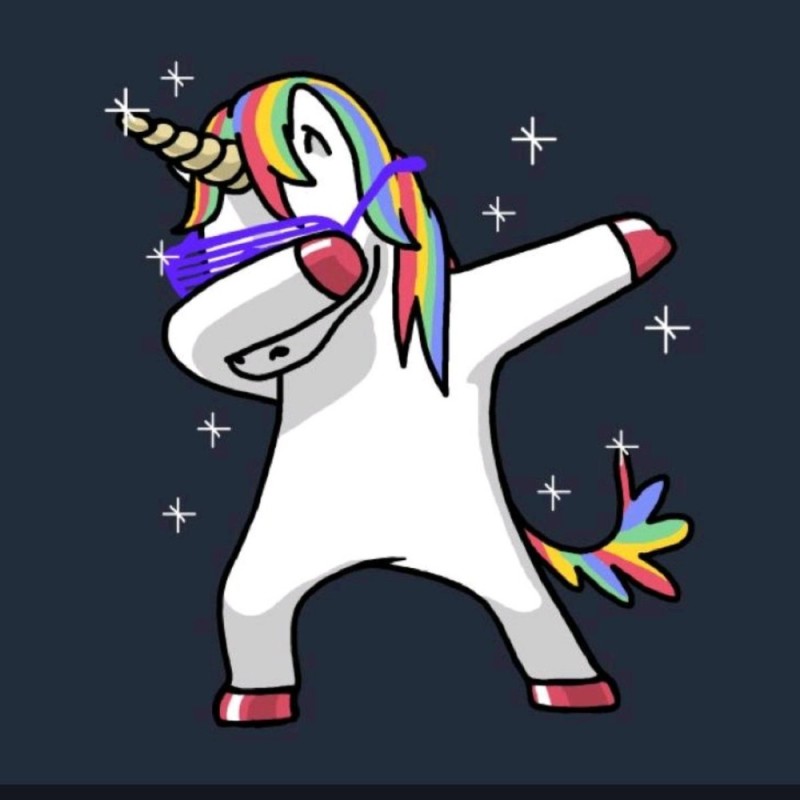 Create meme: the dancing unicorn