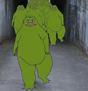 Создать мем: pepe frog, толстая лягушка мем, peepo pepe