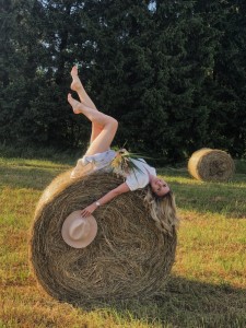 Create meme: summer photos, stack, hay