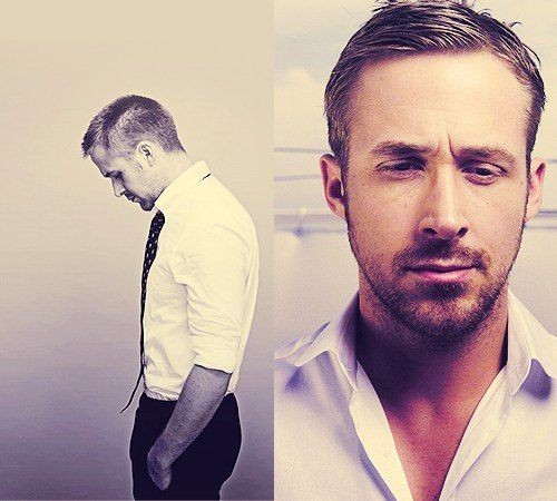 Create meme: Ryan Gosling , Ryan Gosling haircut, ryan gosling short haircut