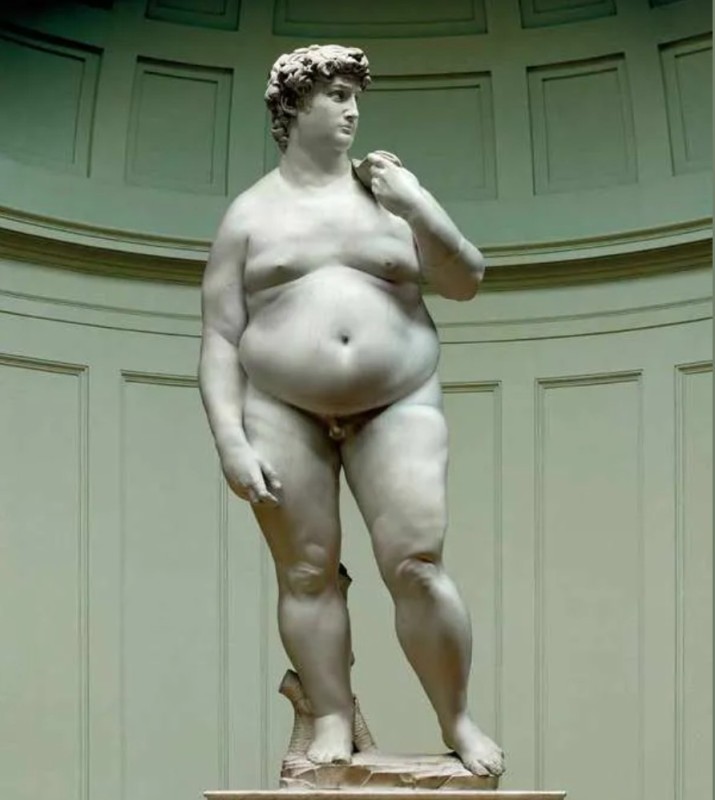 Create meme: michelangelo david sculpture, michelangelo's statue of tolstoy david, michelangelo's statue of david original