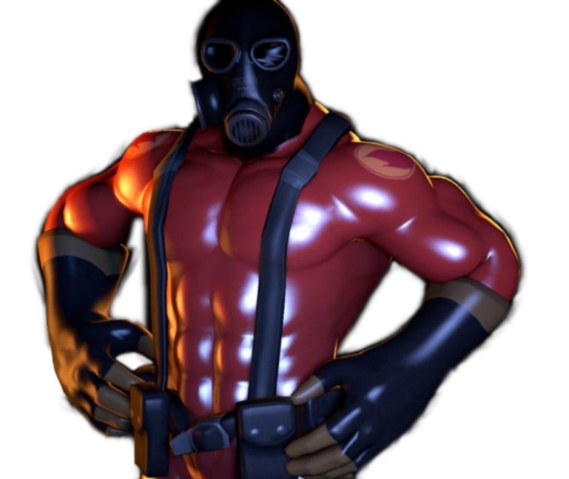 Create meme: Pyro Tim Fortress 2, team fortress 2 arsonist, Tim Fortress 2 the arsonist without a mask