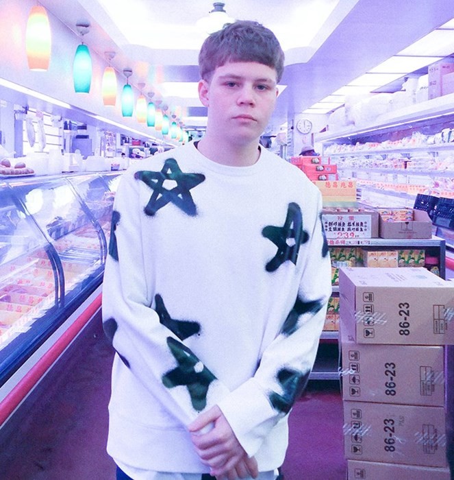 Создать мем: парень, yung lean kyoto, янг лин