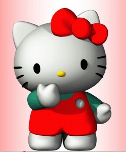 Создать мем: hello kitty 3 d, хелоу кіті, хелло китти 3д