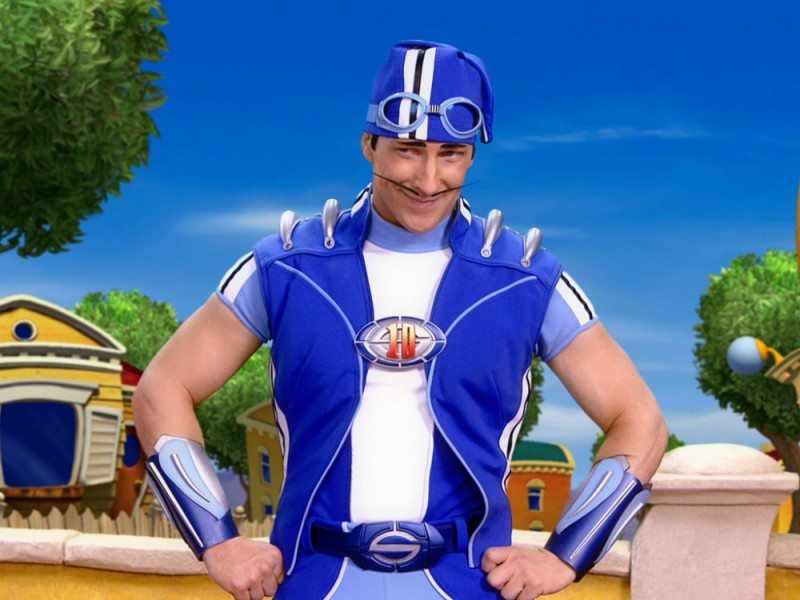 Create meme: magnus scheving sportacus, lazy town , lazybones sportacus actor