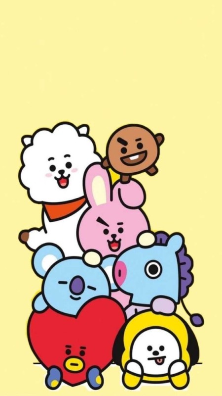 Create meme: bts bt21 characters, bts characters bt21, bt21 tata characters