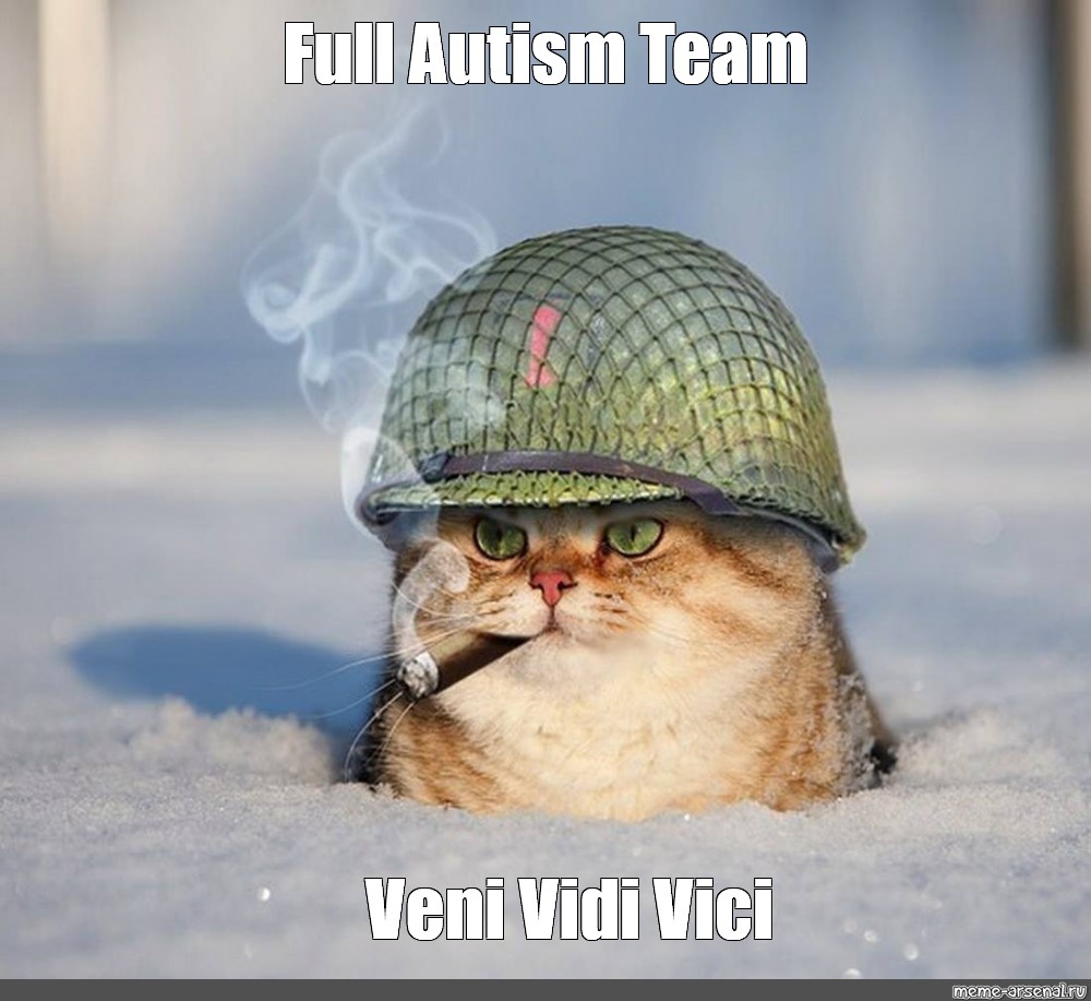 Meme: Full Autism Team Veni Vidi Vici - All Templates 