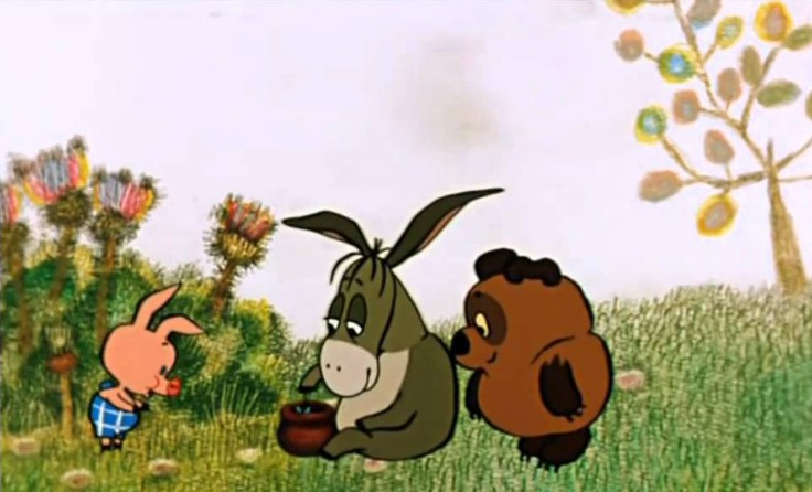 Create meme: donkey winnie the pooh, cartoon winnie the pooh Soviet, Cartoon Winnie the Pooh Piglet and Eeyore