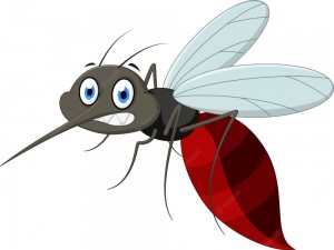 Создать мем: комар из мультика, комар на белом фоне, комар