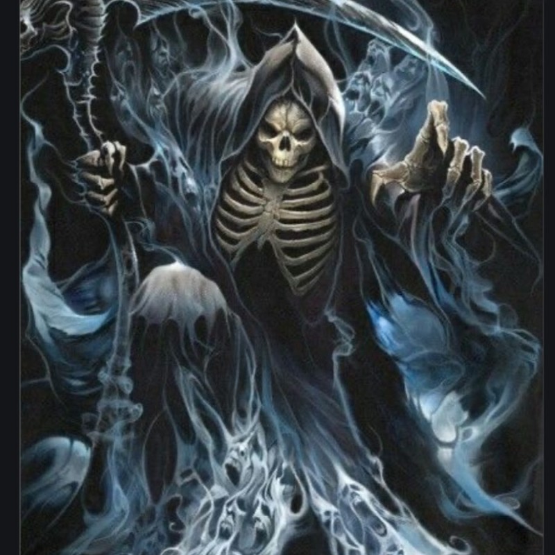 Create meme: skull of death, grim reaper , the grim Reaper 