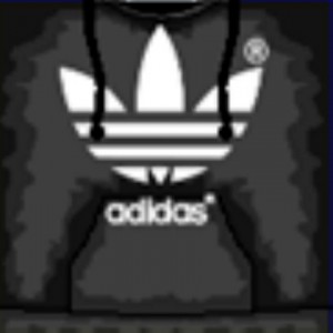 Create meme: adidas roblox, roblox shirt adidas, black Adidas get