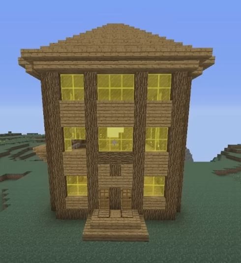 Create meme: minecraft buildings, beautiful houses in minecraft, in minecraft , a building