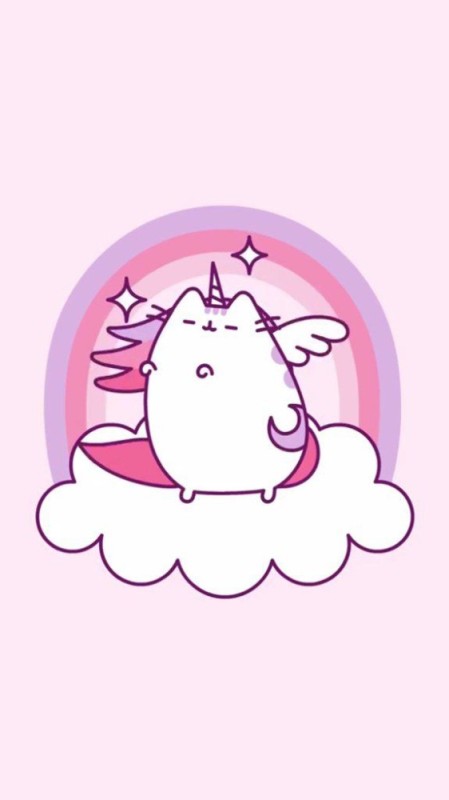 Create meme: pushin for drawing, pusheen cat, cute pictures of unicorns