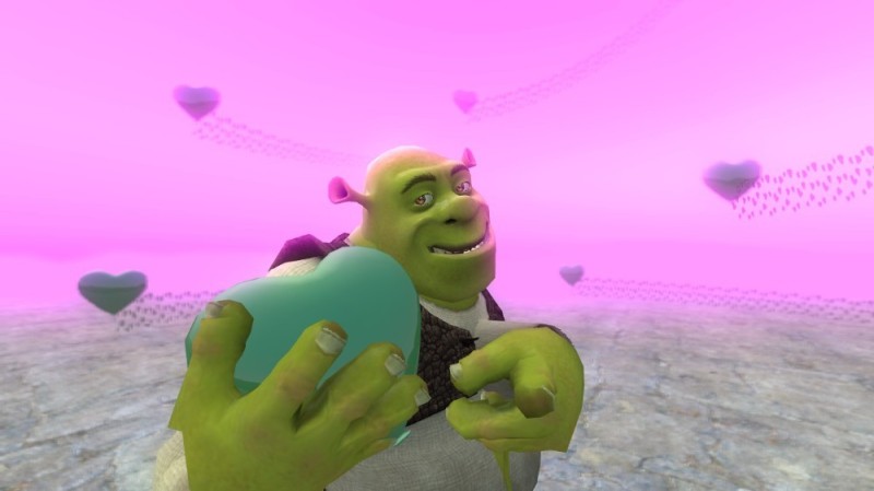 Create meme: Shrek , shrek with a heart, Shrek Rick