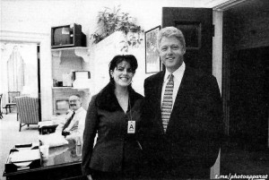 Create meme: Monica Lewinsky in the 90s, Monica Lewinsky and bill Clinton, Bill Clinton