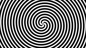 Create meme: hypnosis, the spiral is black and white, hypnotic