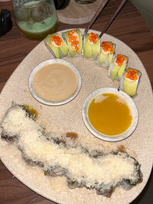 Create meme: food , sushi , items on the table