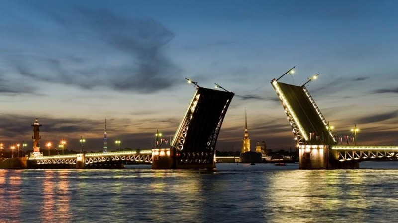 Create meme: Saint Petersburg, the Palace bridge , drawbridge in St. petersburg