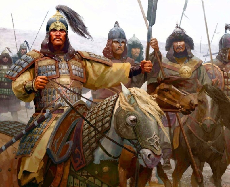 Создать мем: батый монгольский военачальник, монгольский воин арт, монгольский хан