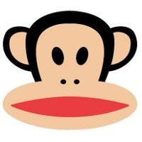 Создать мем: голова обезьяна картинка png, paul frank logo#, paul frank julius