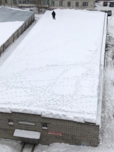 Create meme: snow, the snow, the snow on the roof