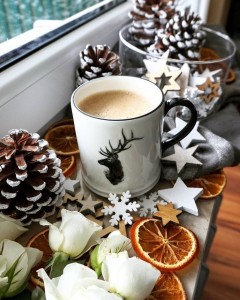 Создать мем: доброе утро, доброе утро зимнее, новогодний кофе