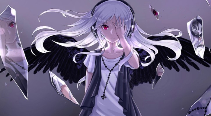 Create meme: angel of darkness anime, nightcore , angel of darkness