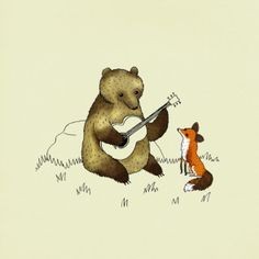 Create meme: bear illustration