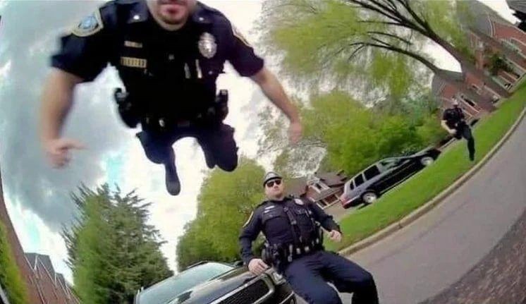 Create meme: Tough cop american shooting chase, American police, us police 