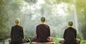 Create meme: meditation, a Buddhist monk