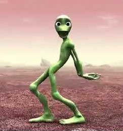 Создать мем: амито пасито, касито касито зеленый человечек, зеленый инопланетянин