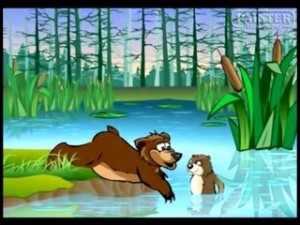 Создать мем: природа, игра старик медведь и заяц, медведь и заяц