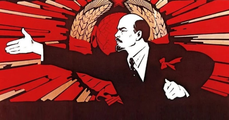 Create meme: forward comrades, Lenin communism, poster of Lenin